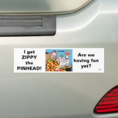 IK KRIJG ZIPPY! BUMPERSTICKER (Op auto)