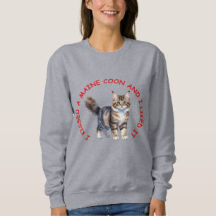 Ik kuste een Maine Coon kat Trui