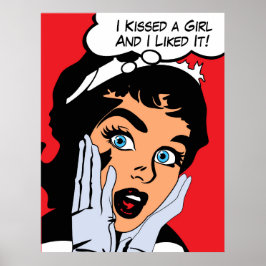 Ik kuste een meisje en ik vond het leuk poster