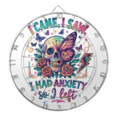 Ik kwam en zag dat ik angstig was... dartbord (Voorkant)