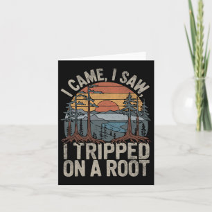 Ik kwam en zag dat ik struikelde op een kampeerte kaart