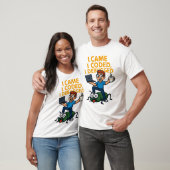 Ik kwam, ik codeerde, ik debugde, leuk T-shirt voo (Unisex)