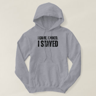 Ik kwam. Ik kotste. Ik bleef grappig Greenhorn vis Hoodie