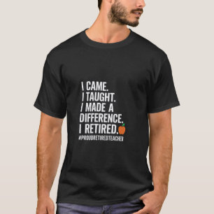 Ik kwam ik leerde ik maakte een verschil Trots Gep T-shirt