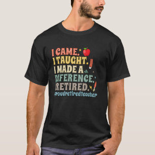 Ik kwam ik onderwees ik maakte een verschil ik gin t-shirt