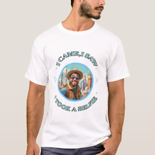Ik kwam, ik zag en ik nam een selfie - grappig shi t-shirt