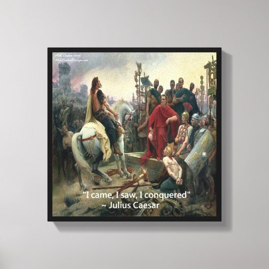 Ik Kwam Ik Zag Ik Overwon Caesar Canvasprint Canvas Afdruk (Voorkant)