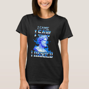 Ik Kwam Ik Zag Ik Rizzde Geschiedenis Brainrot Mem T-shirt