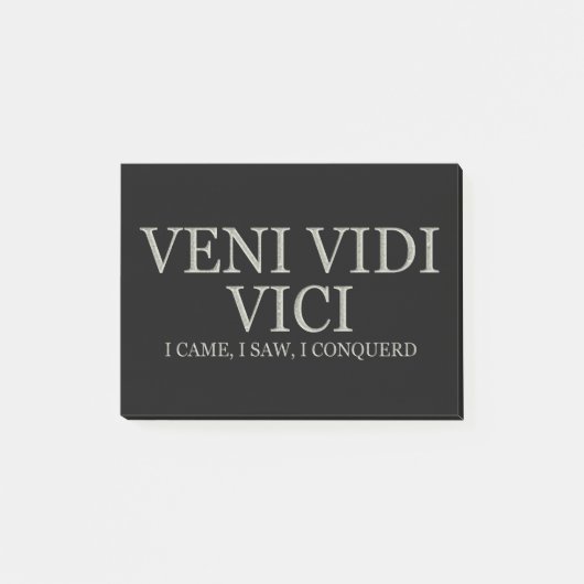 Ik kwam, ik zag, ik veroverde - licht post-it® notes (Voorkant)