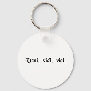 Ik kwam, ik zag, ik veroverde. sleutelhanger