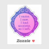 Ik kwam. Ik zag... STICKER - PAARSE (Vel)