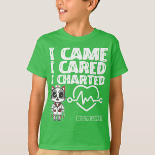 Ik kwam, ik zorgde, ik in kaart gebracht - Nurse C T-shirt