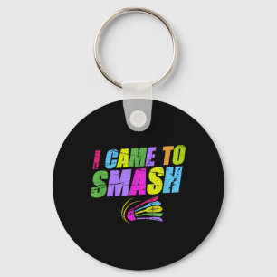 Ik kwam om grappig badminton moeder vader te verbr sleutelhanger