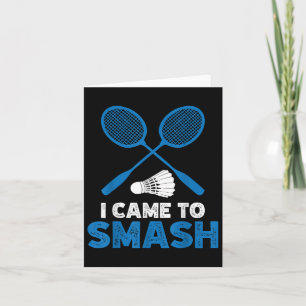 Ik kwam om grappige badminton mama vader te slaan kaart