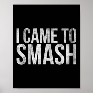 Ik kwam om te slaan voor badminton speler of badmi poster