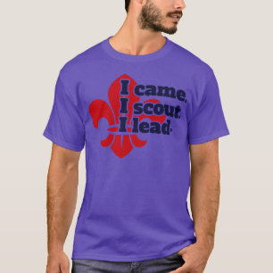 Ik kwam scout en ik leid marine t-shirt