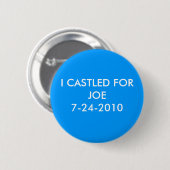 IK KWAM VOOR JOE RONDE BUTTON 5,7 CM (Voorkant /achterkant)