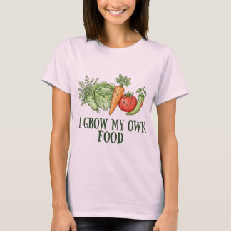 Ik Kweek Mijn Eigen Voedsel | Lieve Veganistische T-shirt