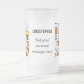 Ik laat bier verdwijnen matglas bierpul (Center)