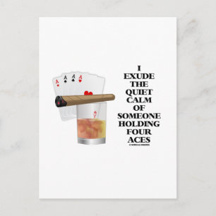 Ik laat de stilte van iemand met vier ogen uit. briefkaart