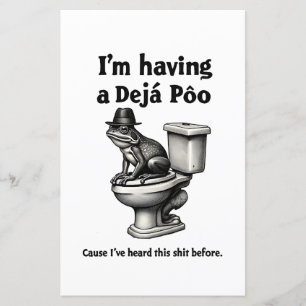 Ik laat een déjà poo dit horen voor de kikker