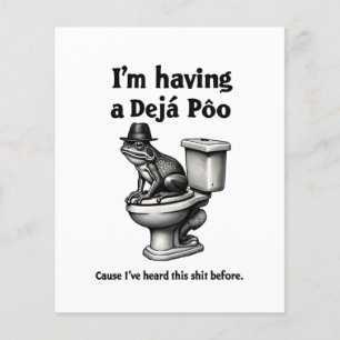 Ik laat een déjà poo dit horen voor de kikker flyer