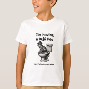 Ik laat een déjà poo dit horen voor de kikker t-shirt