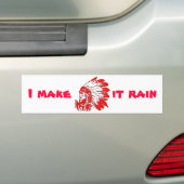 Ik laat het regenen bumpersticker (Op auto)