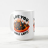 Ik laat je een hele hoop Schattigee vulkaanliefde  Koffiemok (Voorkant links)