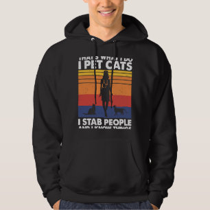 Ik laat katten zien waar mensen zitten en ik weet hoodie