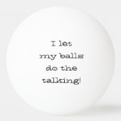 Ik laat m'n ballen de grappige praatjes doen. (Voorkant)