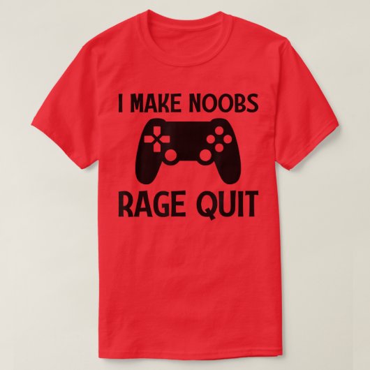 Ik laat Noobs Rage stoppen met Grapny Gamer Video T-shirt (Design voorkant)
