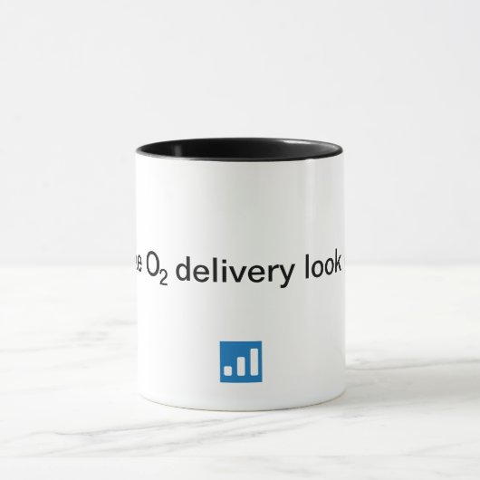 Ik laat O2 levering er goed uitzien. Mok (Midden)