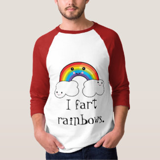 Ik laat regenbogen als scheten ontsnappen t-shirt