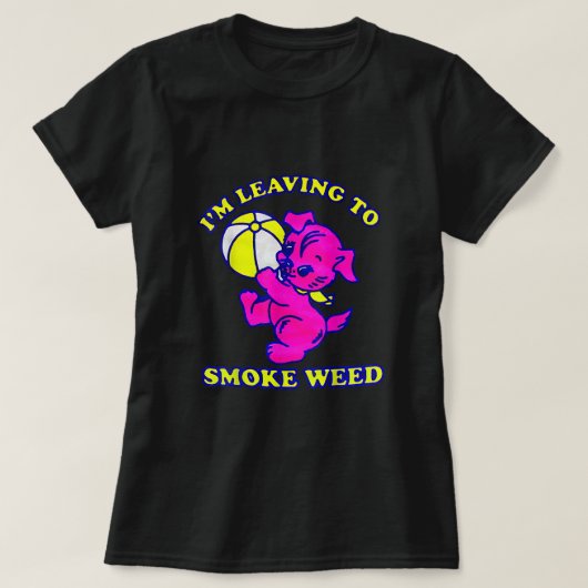 Ik laat weg om te roken. t-shirt (Design voorkant)