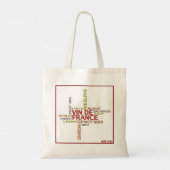 Ik laat wijn verdwijnen - Canvas tas (Achterkant)