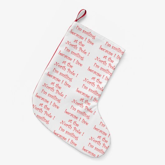 Ik lach om de kerstkous kleine kerstsok (Voorkant (Hangend))