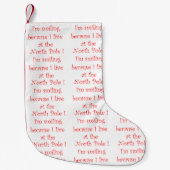 Ik lach om de kerstkous kleine kerstsok (Voorkant)