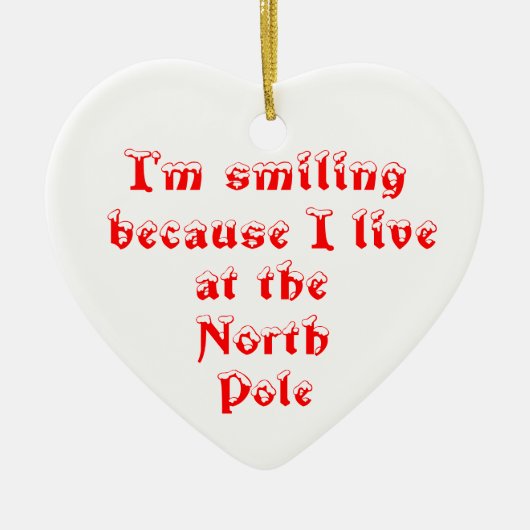 Ik lach omdat hart ornament (Voorkant)