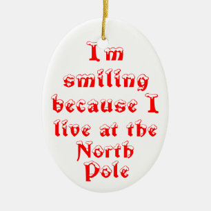 Ik lach omdat ovaal versierend. keramisch ornament