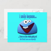 Ik lach omdat...V2 Briefkaart (Voorkant / Achterkant)