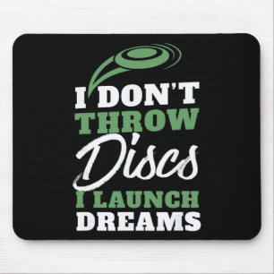 Ik Lanceer Dromen Grappige Discgolf Citaat Muismat