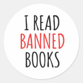 Ik las bandopdracht ronde sticker (Voorkant)