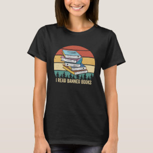 Ik las Banned Book Retro  T-shirt