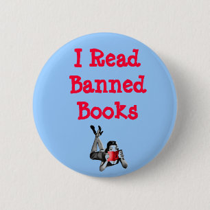 Ik las Button voor verboden boeken