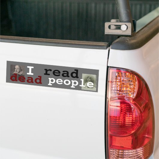 Ik las dode mensen bumpersticker (Op Truck)