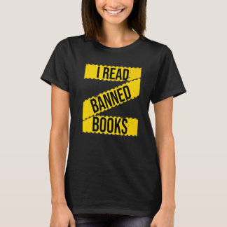 Ik las een verboden boekengevechtscensuur op vrije t-shirt