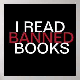Ik las Poster voor verboden boeken