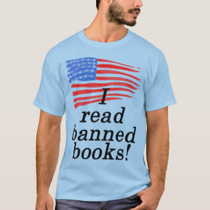 Ik las verboden boeken en noodlottige Amerikaanse T-shirt
