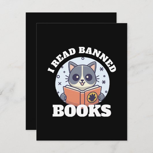 Ik las verboden boeken informatiekaartje (Voorkant / Achterkant)